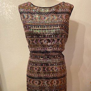 Multi Color Sequins Dress